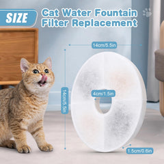 Filtración triple ELXXROONM para bebedero de gato, reduce olores.
