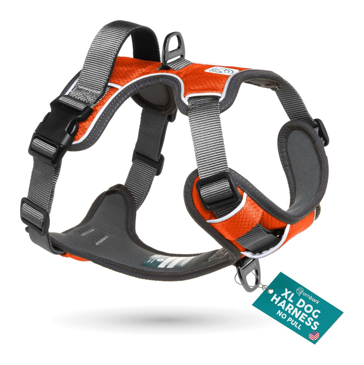 Arnés Embark XL con anclajes frontal y trasero para paseos controlados
