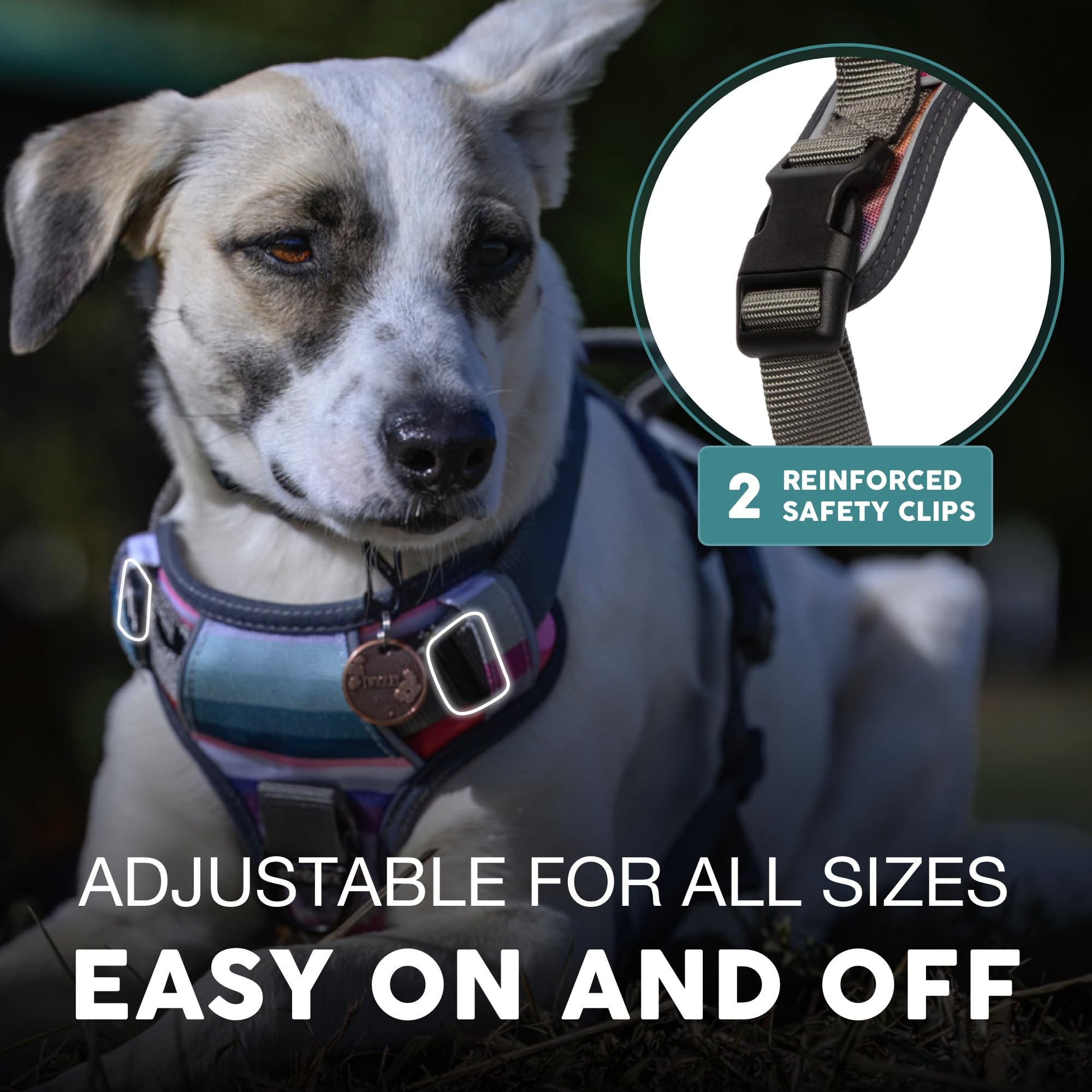 Embark Pets arnés aventura XL con asa de gel para manejo suave