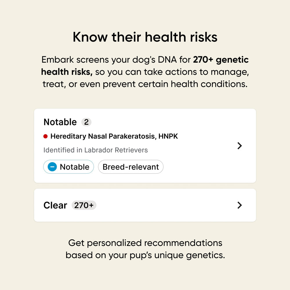 Embark prueba ADN para perro: antepasados y familiares identificados