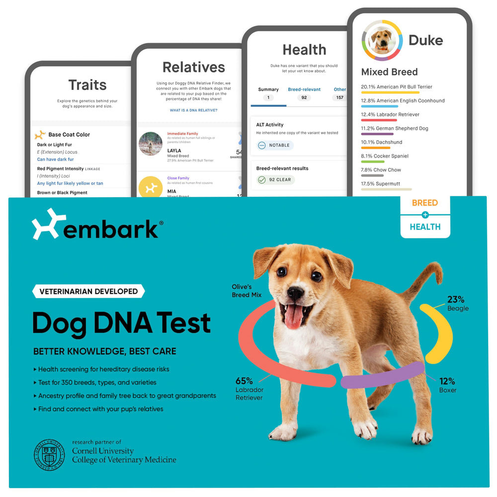 Embark prueba ADN para perro: identificación de raza precisa para conocer a tu compañero