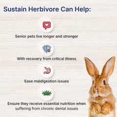 EMERAID Sustain Herbivore: mezcla de fibras para equilibrio digestivo.