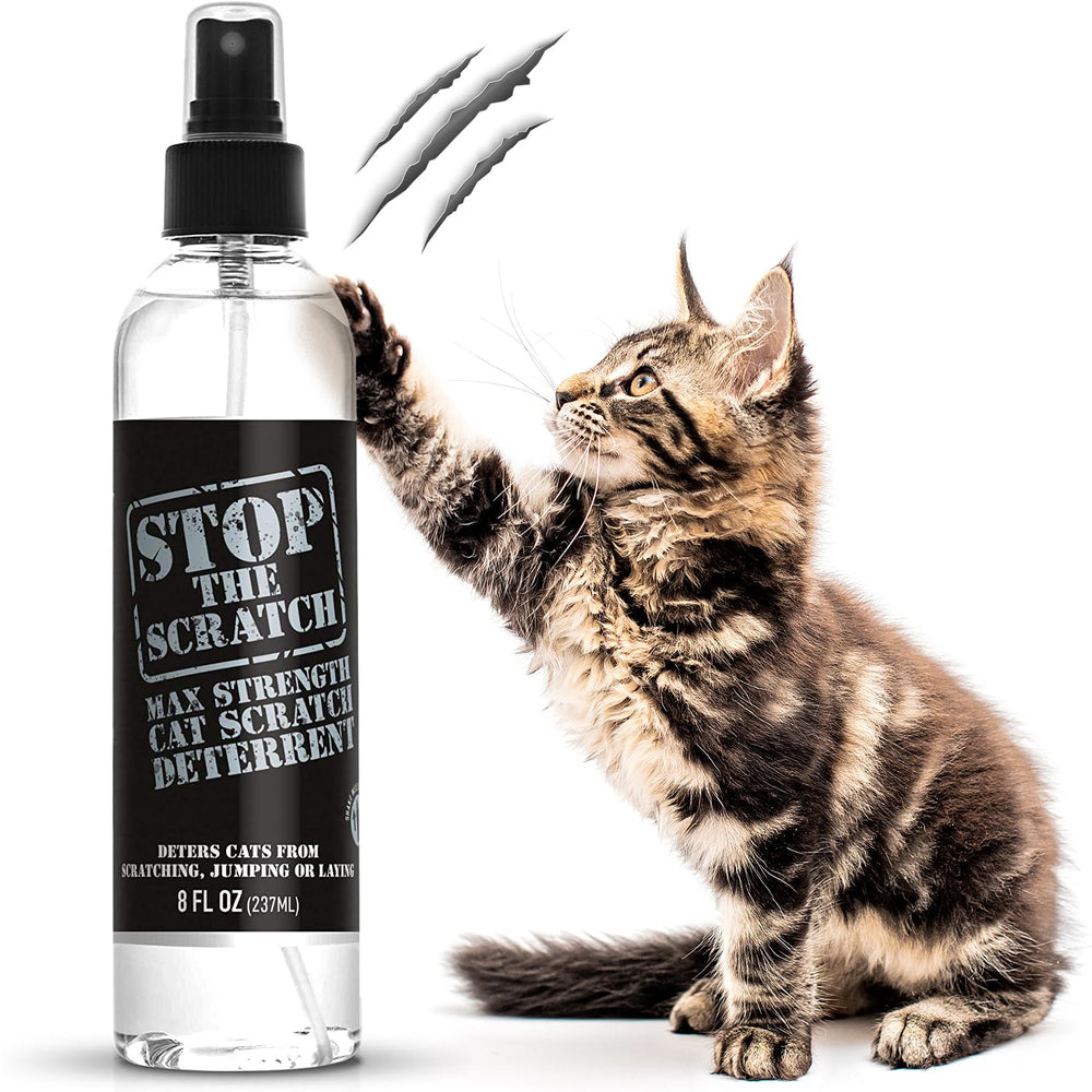 Emmy's Best EBPP: botella spray anti-rasguños para gatos protege muebles
