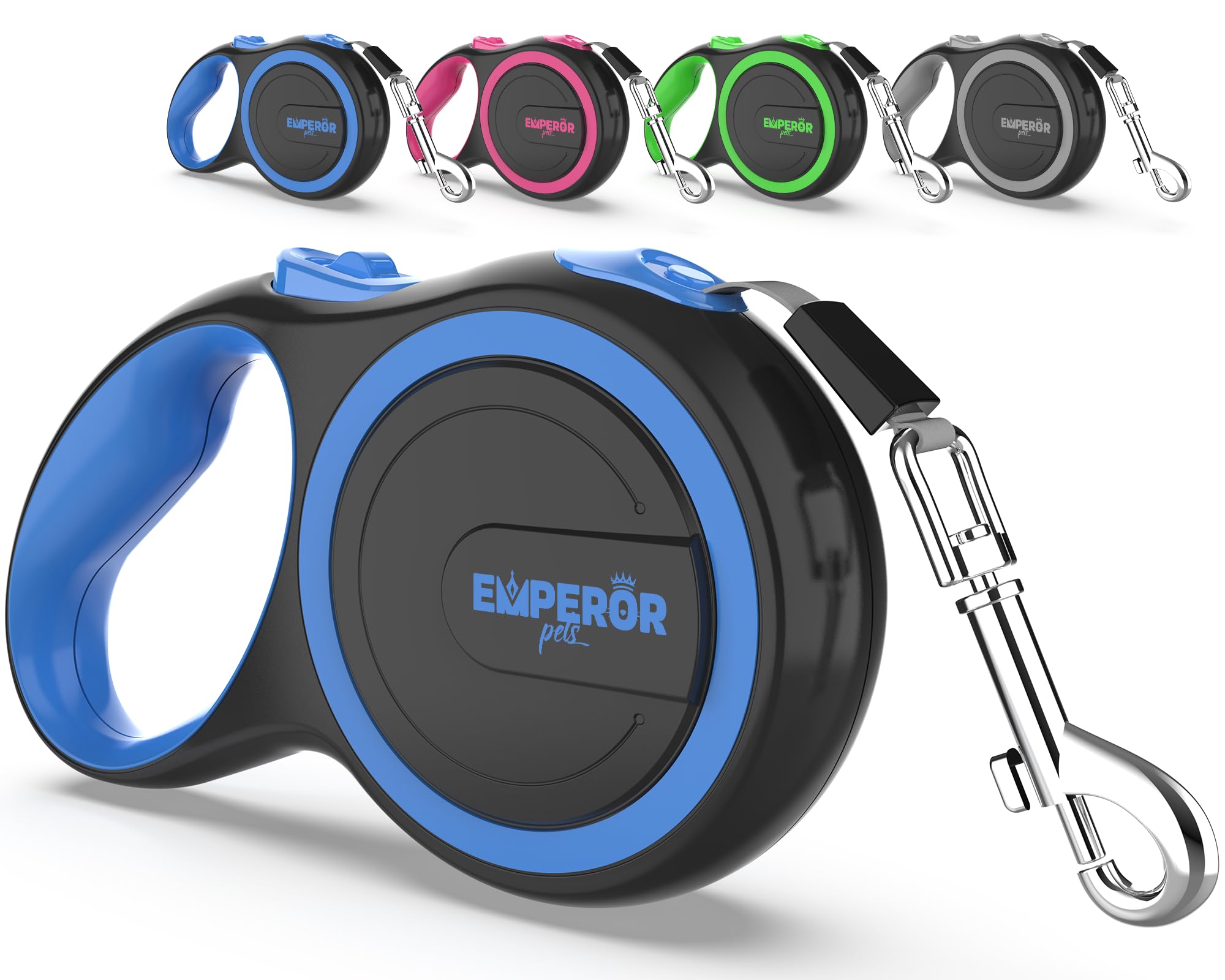 Emperor Pets cuerda retráctil de 26 pies para perros grandes, ideal para caminatas seguras