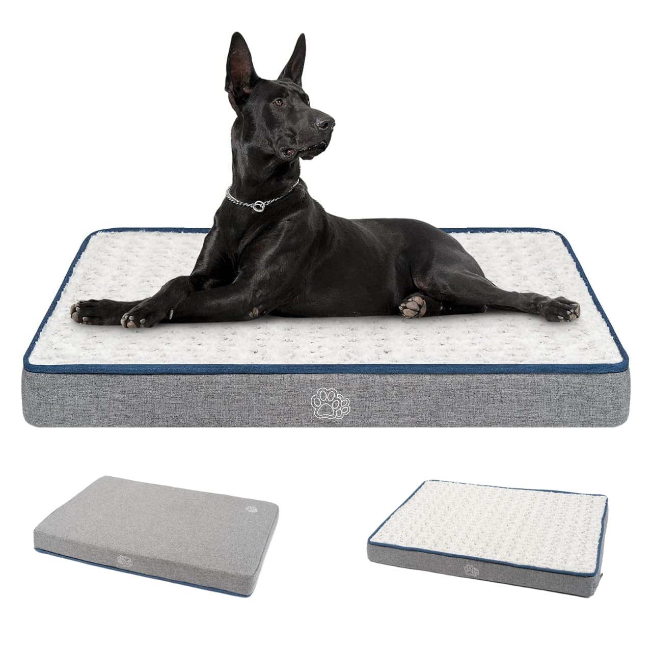 EMPSIGN cama para perro reversible con cara cálida para confort nocturno