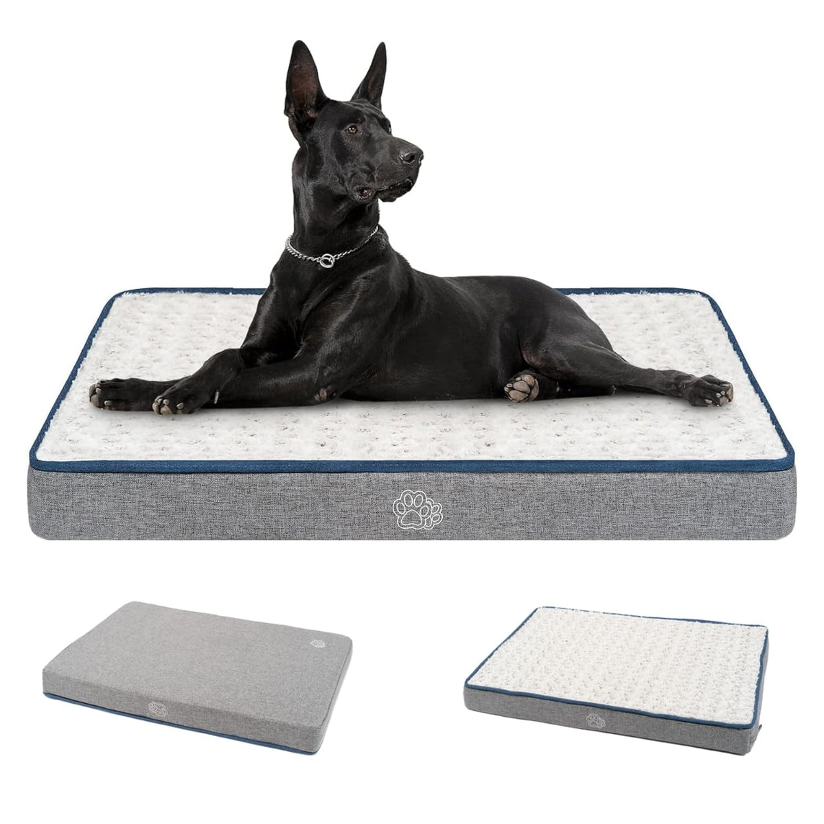 EMPSIGN cama para perro reversible con cara cálida para confort nocturno