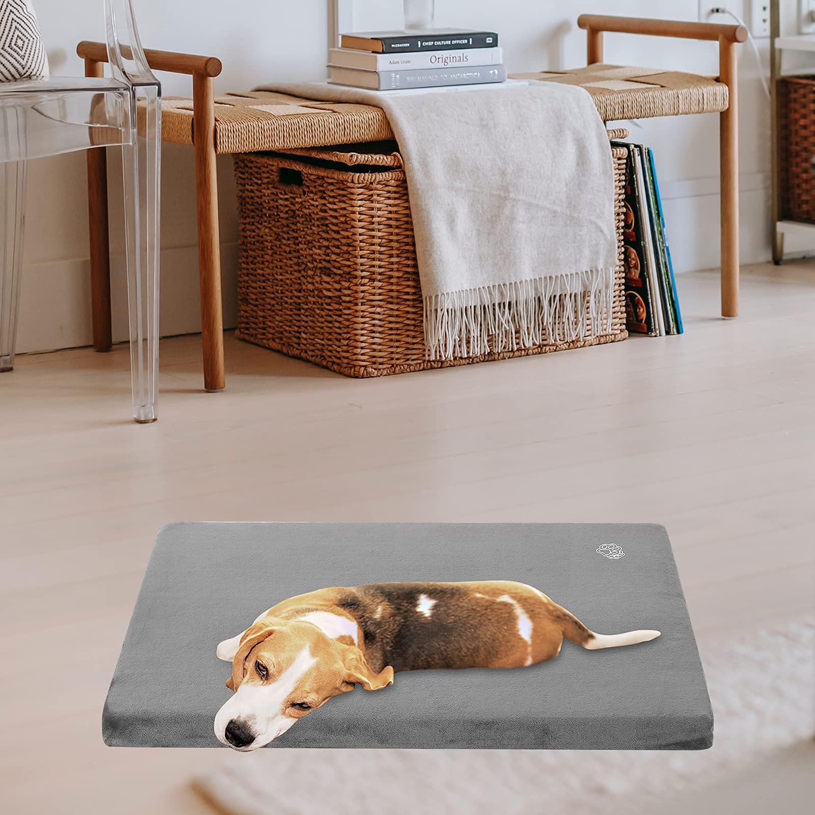 EMPSIGN cama dentro de jaula, soporte firme para perros pequeños.