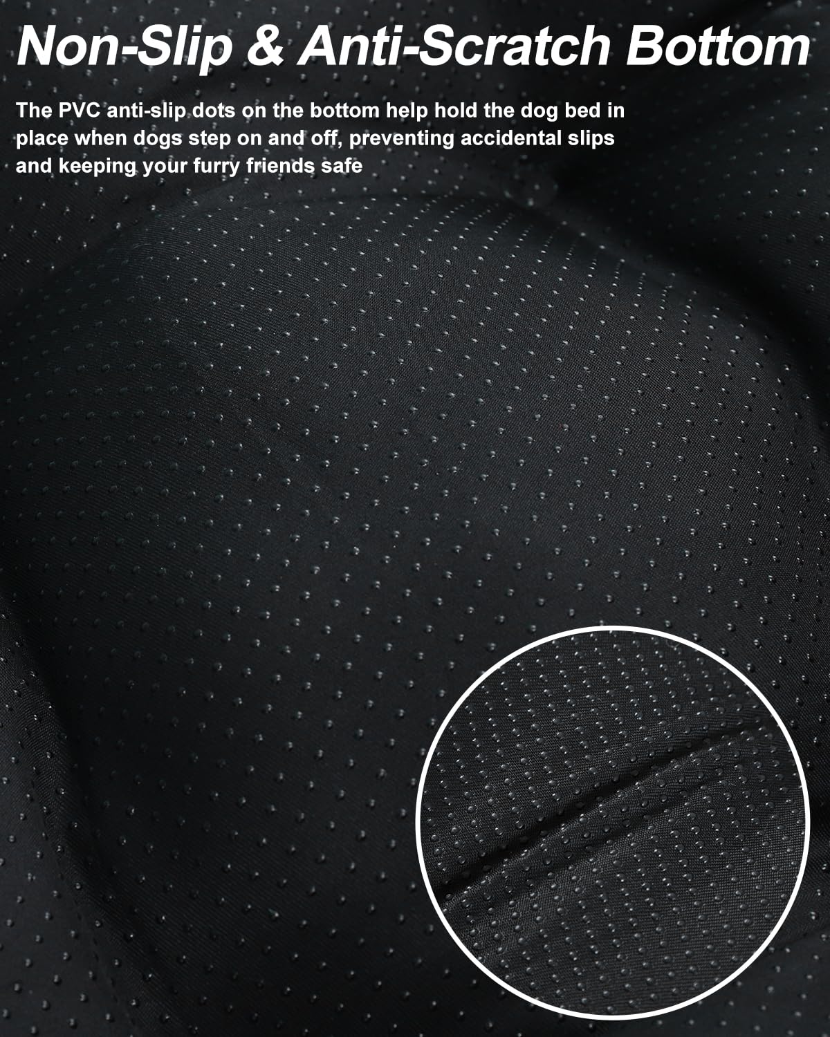 Base antideslizante de EMSLX que mantiene estable la cama durante el descanso.
