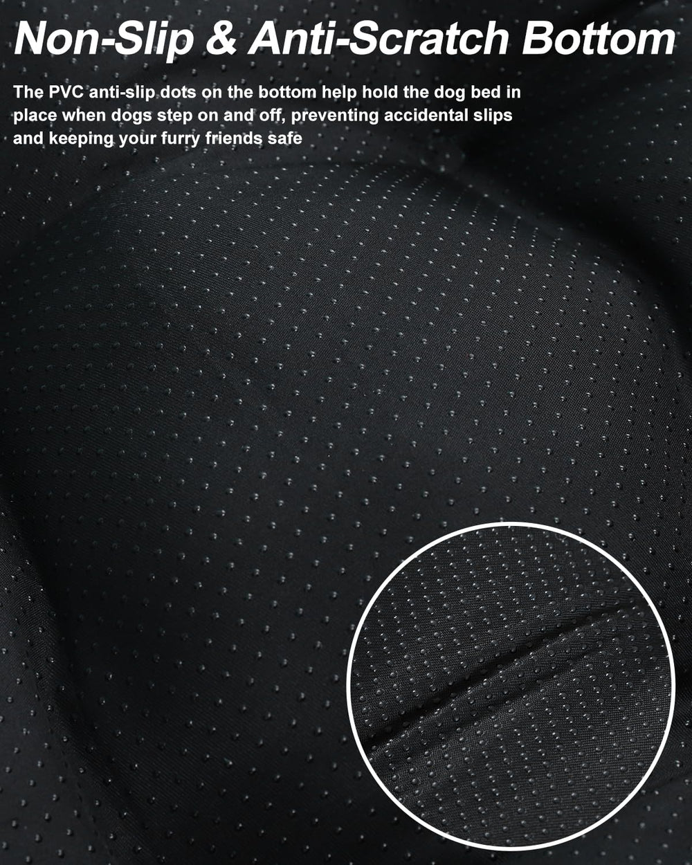 Base antideslizante de EMSLX que mantiene estable la cama durante el descanso.