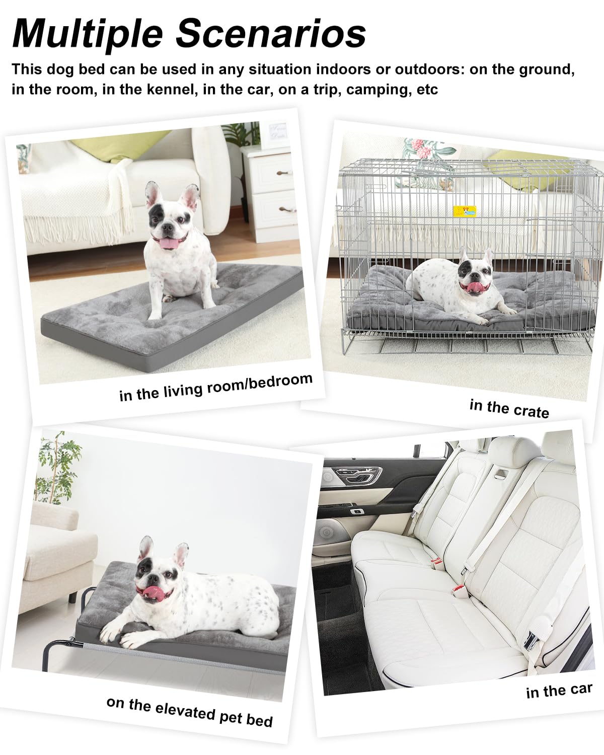 EMSLX Cama Perro Viaje Portátil: perfecta para paseos y viajes.
