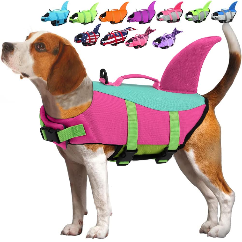 EMUST chaleco salvavidas para perro con ajuste ergonómico, cómodo para nadar