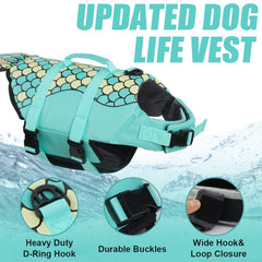 EMUST chaleco para perros, asa de rescate superior para colocar y sacar del agua.