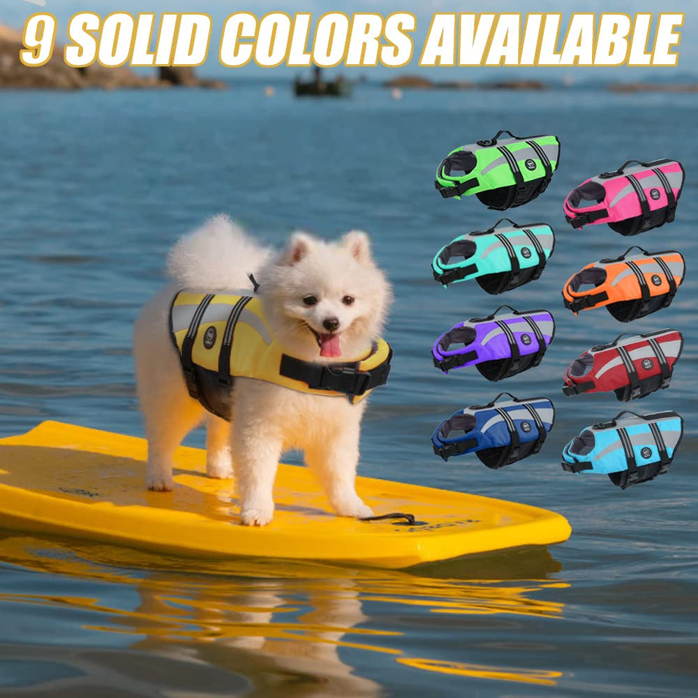 EMUST chaleco de color brillante para visibilidad en piscina o playa.