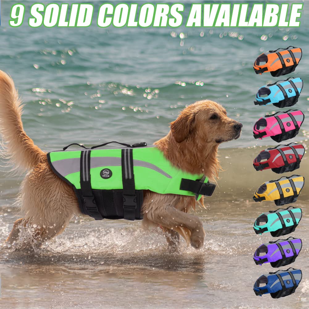 EMUST chaleco de color brillante para localizar al perro en playa o piscina