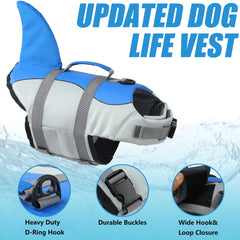 EMUST chaleco salvavidas para perro con correas ajustables y hebillas para ajuste cómodo.
