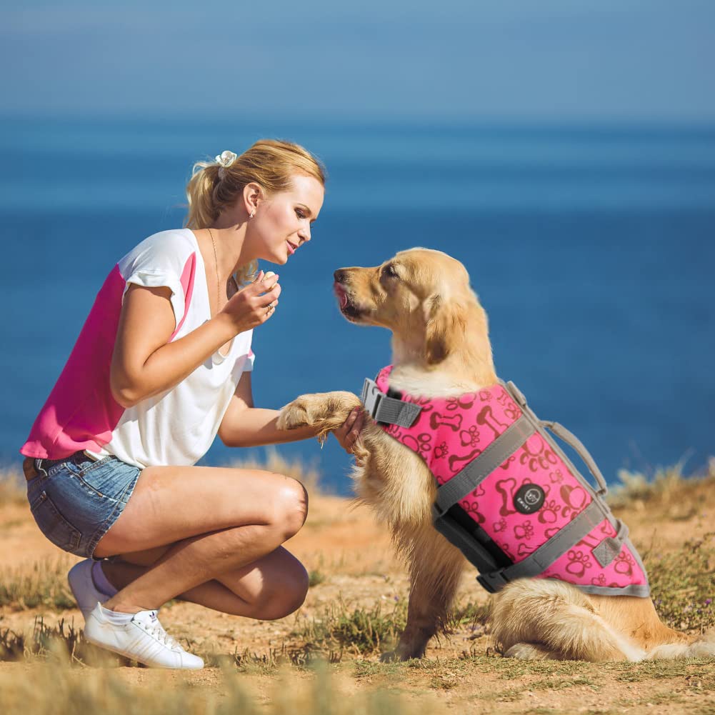 EMUST chaleco salvavidas NewPink: diseño duradero para playa y bote.