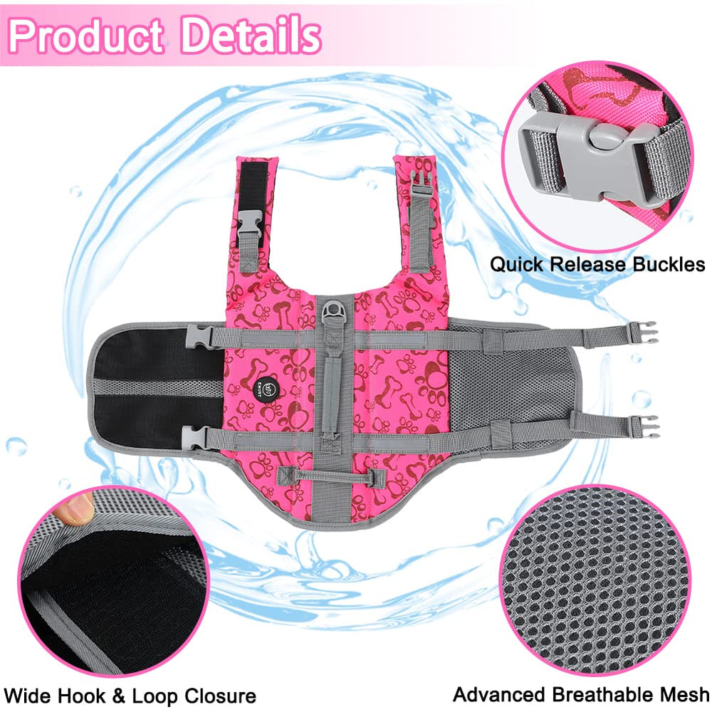 EMUST chaleco salvavidas NewPink: asa de rescate para facilitar levantamiento fuera del agua.