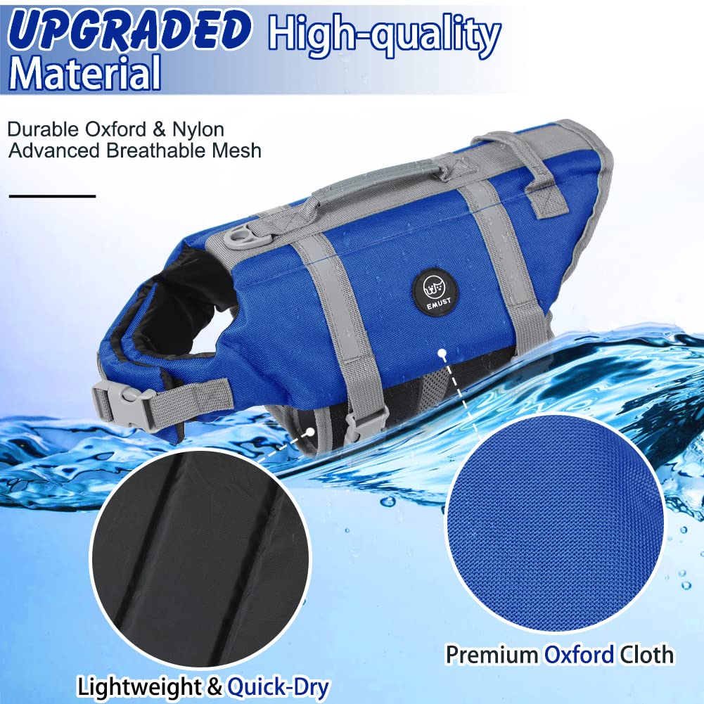Chaleco EMUST para perros con rayas reflectantes y alta visibilidad
