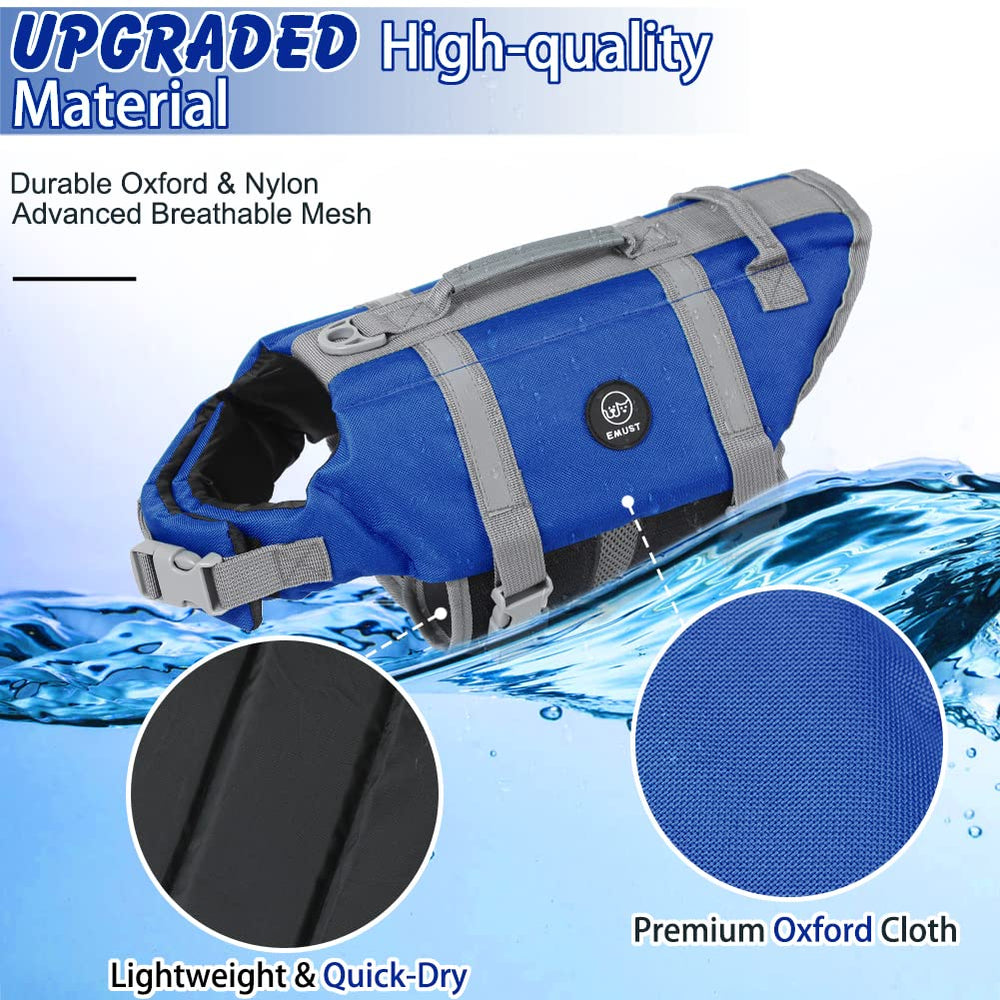 Chaleco EMUST para perros con rayas reflectantes y alta visibilidad