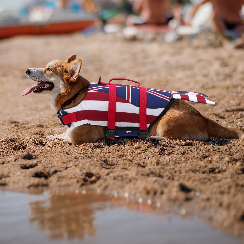 EMUST chaleco salvavidas para perros sirena, colores brillantes para mayor visibilidad