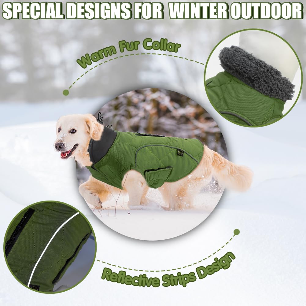 EMUST chaqueta de invierno, orificio para anilla D para arnés.