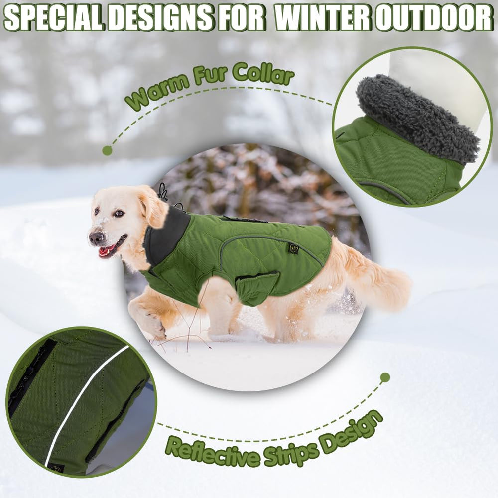 EMUST chaqueta de invierno, orificio para anilla D para arnés.