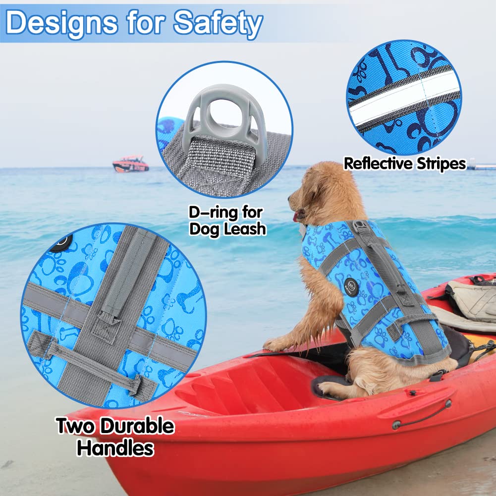 EMUST salvavidas para perros con diseño llamativo y visibilidad mejorada