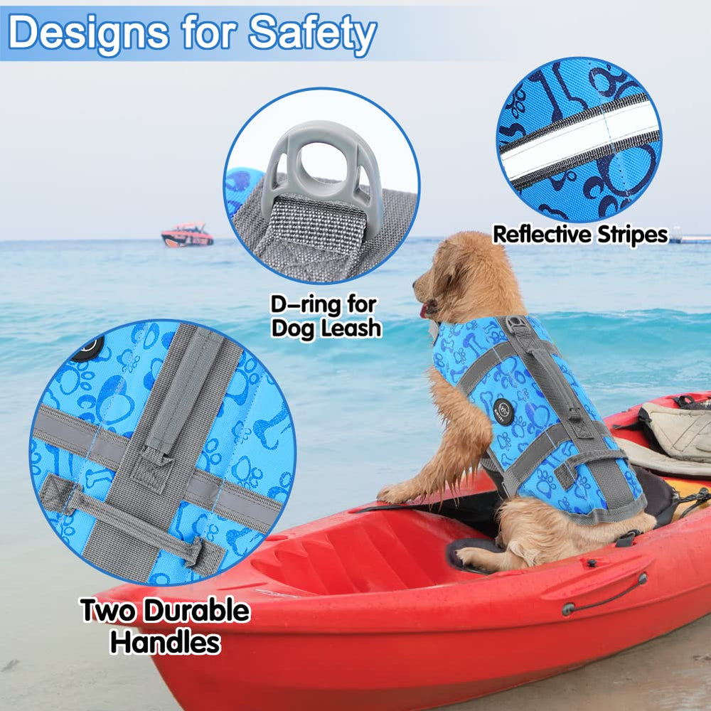 EMUST salvavidas para perros con diseño llamativo y visibilidad mejorada