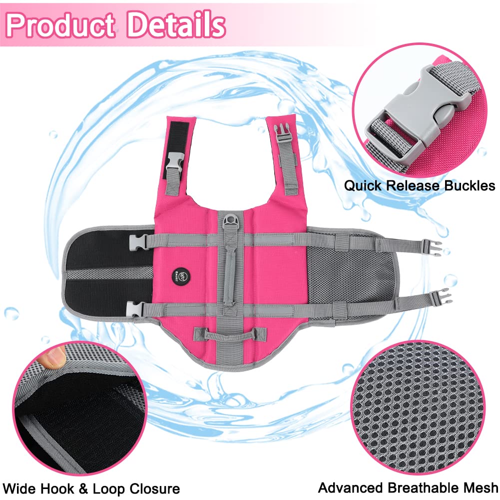 EMUST salvavidas para perros con correas ajustables y hebillas rápidas para mayor comodidad.