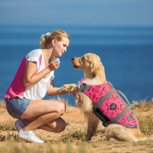EMUST salvavidas para perro con hebilla de ajuste rápido para colocar fácilmente