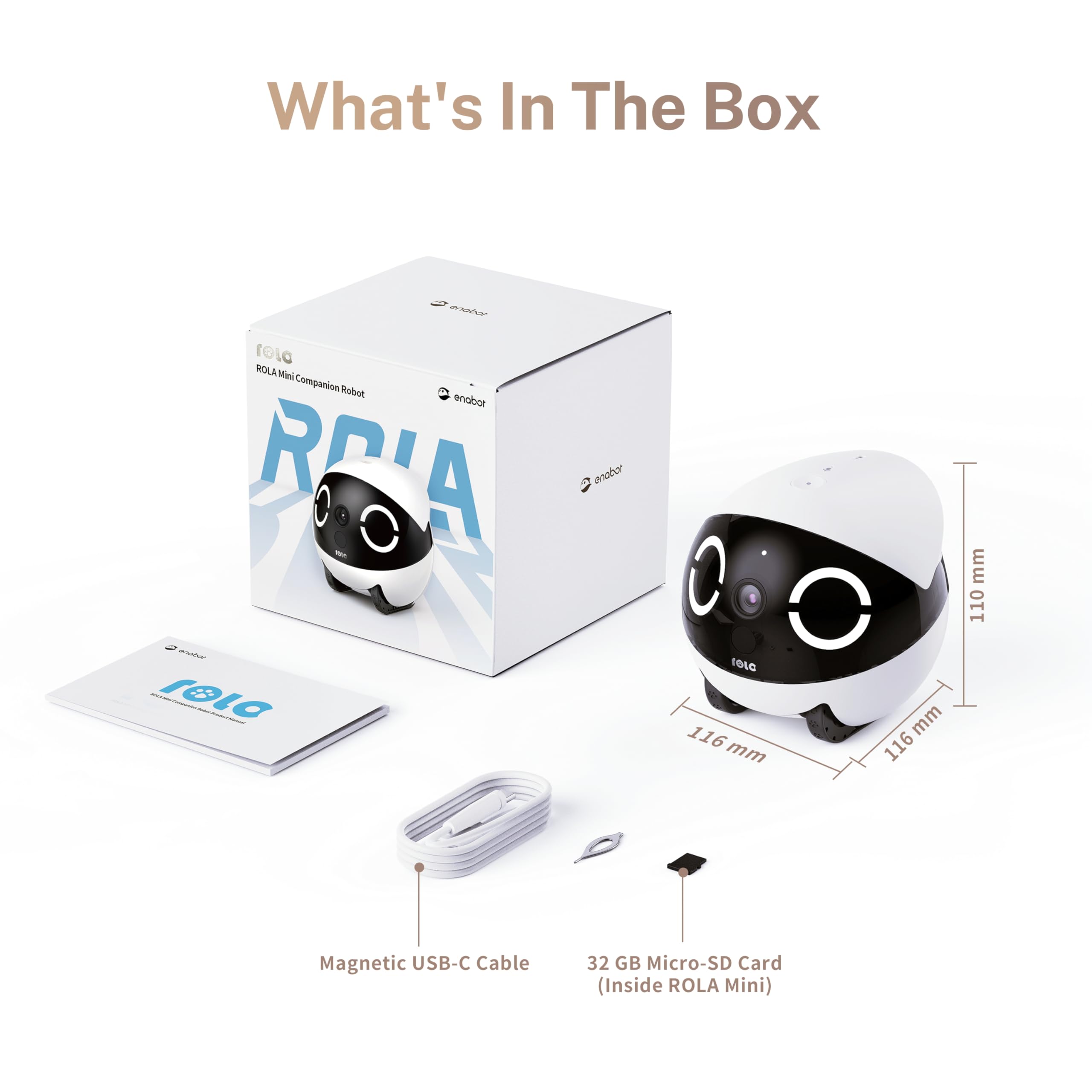Enabot EBO ROLA Mini se configura mejor con Wi-Fi de 5 GHz
