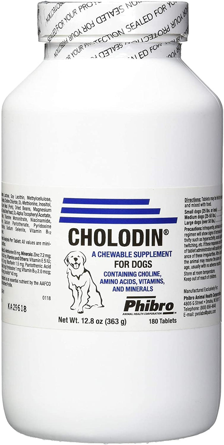 EnerCal Cholodin para perros, tarro de tabletas masticables, apoyo a memoria y vitalidad