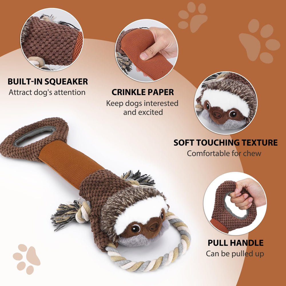 Juguete peluche Eneston para perros con agarre y juego de arrastre