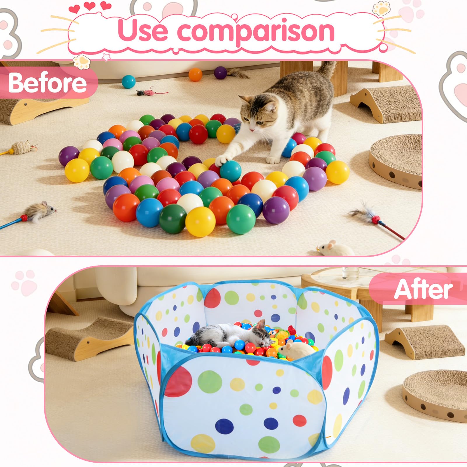 Engorgio diámetro 100 cm, amplio espacio para gatos en azul