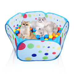 Engorgio pozo de bolas para gatos con montaje rápido, ideal para interiores