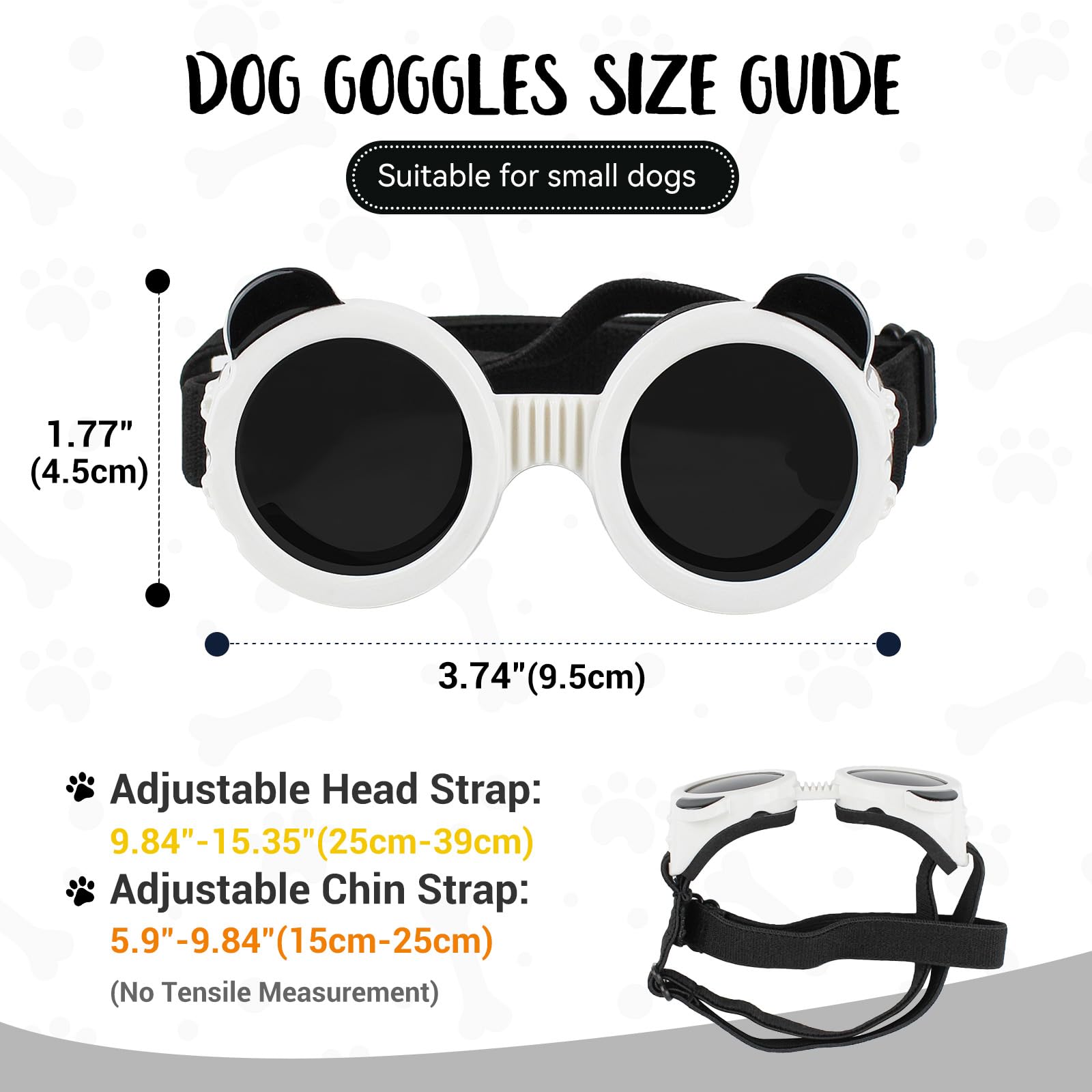 Gafas Enjoying marco ligero de ABS para perros pequeños