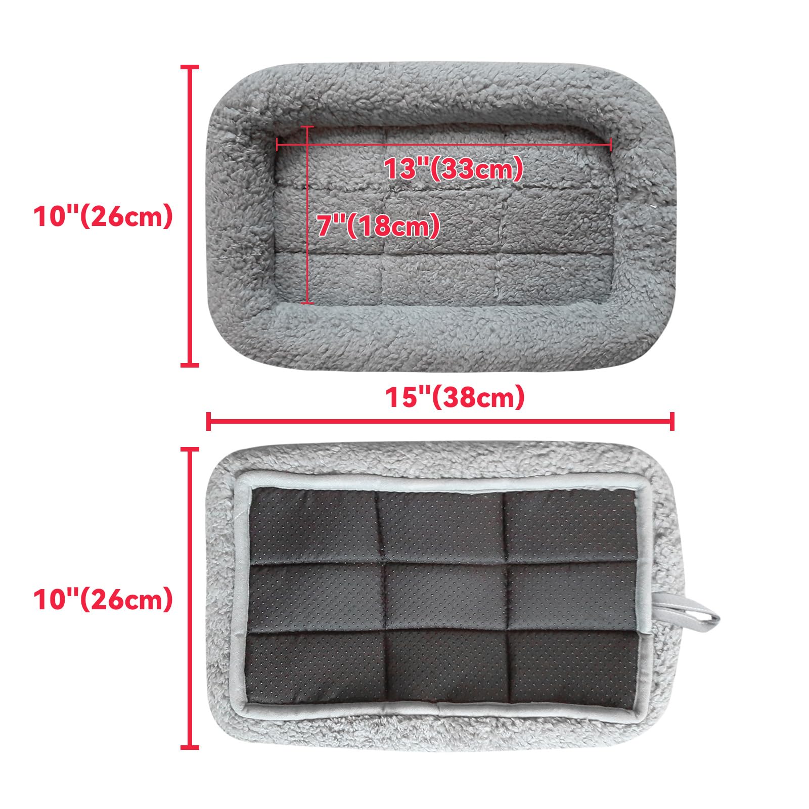 Cama con borde alto para dormir enrollado y seguro.