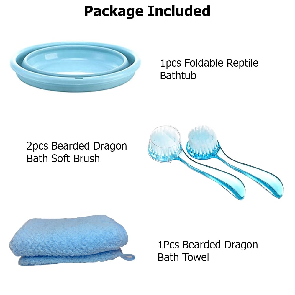 Enochainchin accesorios para baño de reptiles, kit completo para sesiones de baño
