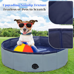 Piscina Eooqi para perro pequeño, plegable y fácil de guardar