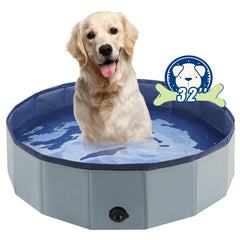 Piscina plegable Eooqi para perros, ideal para baño al aire libre y juego