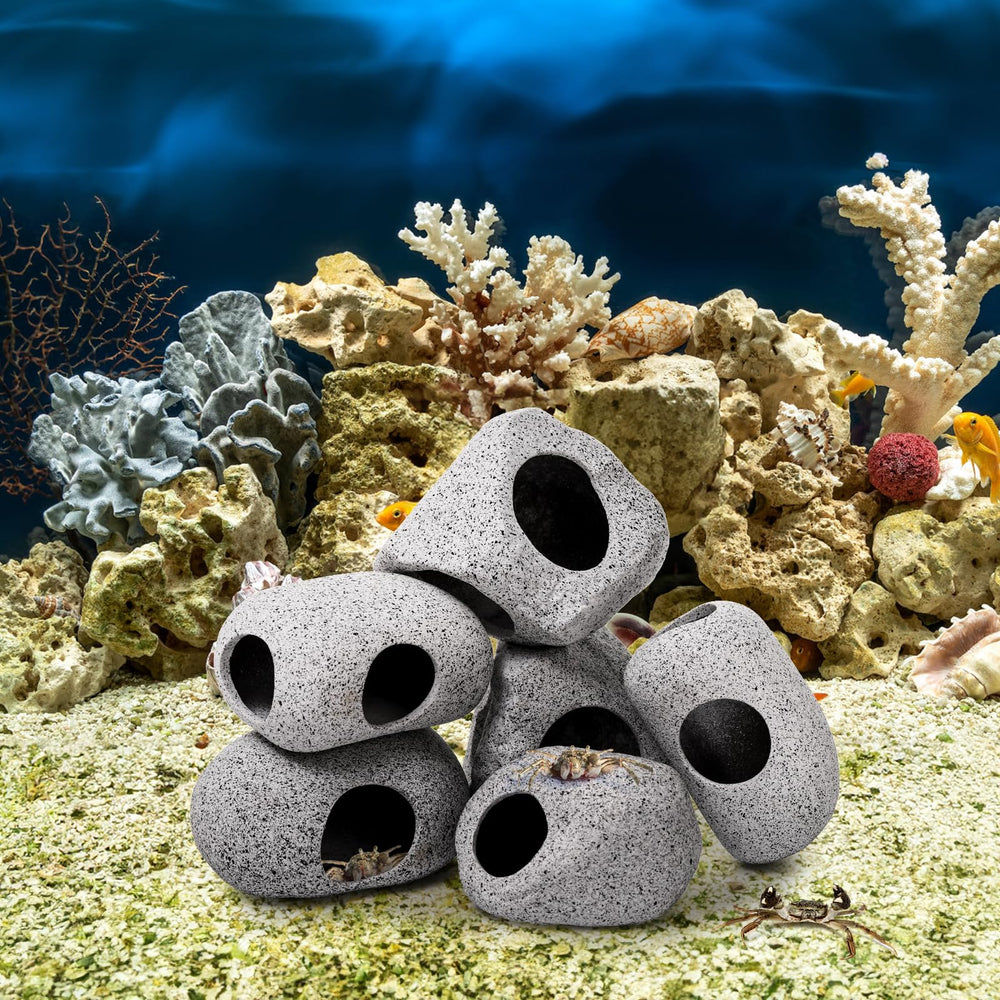 eorbow conjunto de cuevas para acuario, perfecto para esconderse