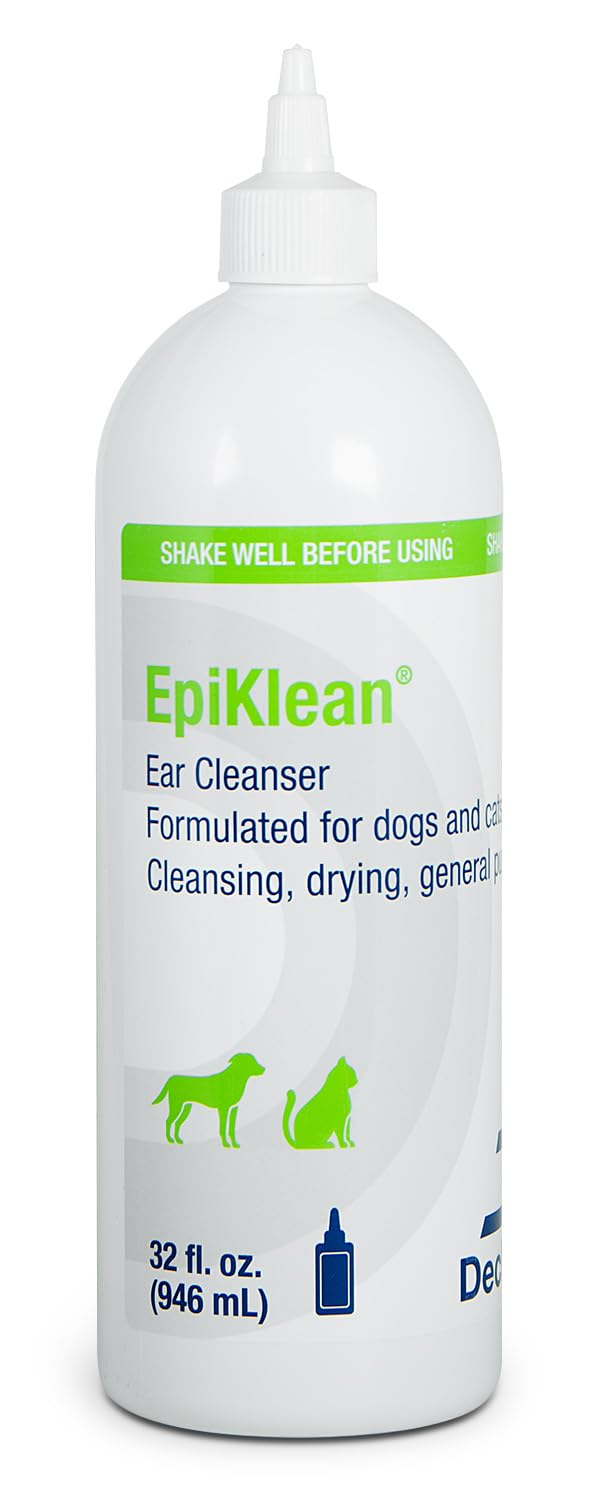 EpiKlean Ear Cleanser en botella, limpieza general de oídos de mascotas.