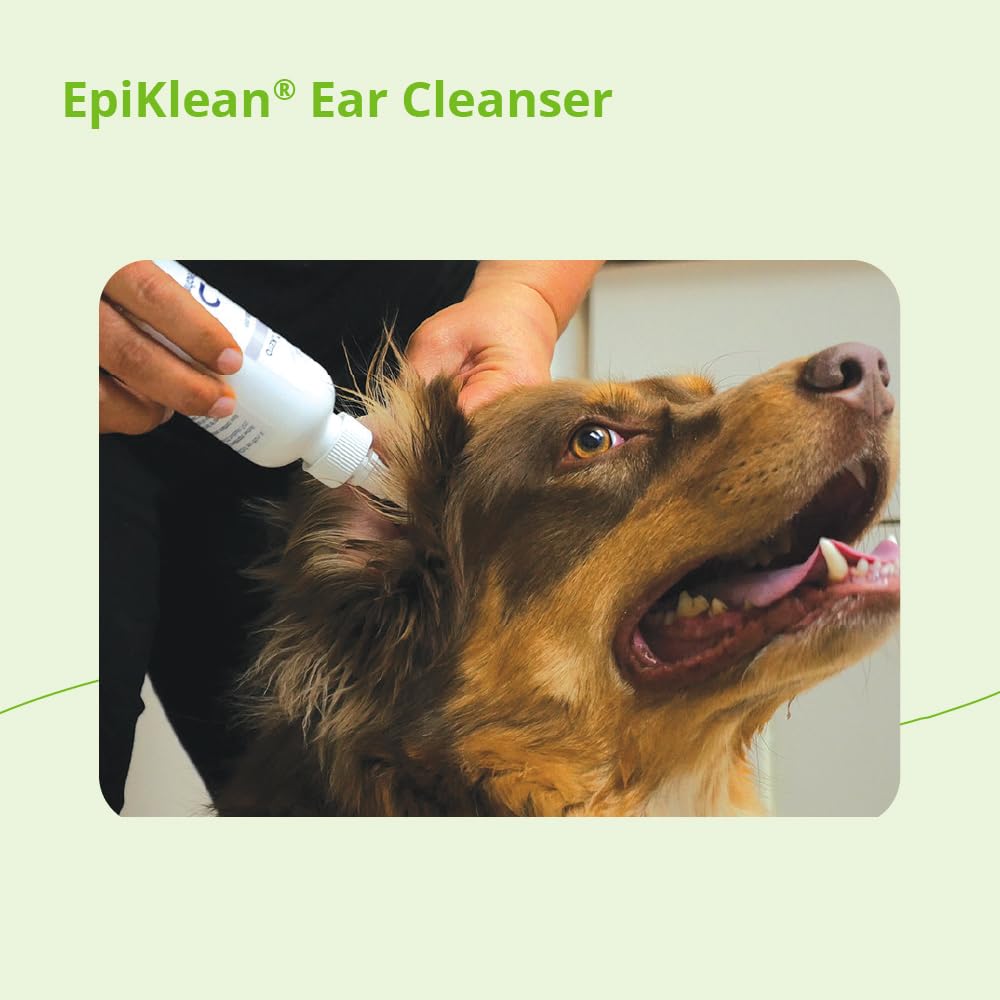 EpiKlean Ear Cleanser, etiqueta clara para fácil identificación.