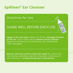Remoción de residuos en oídos con EpiKlean Ear Cleanser.