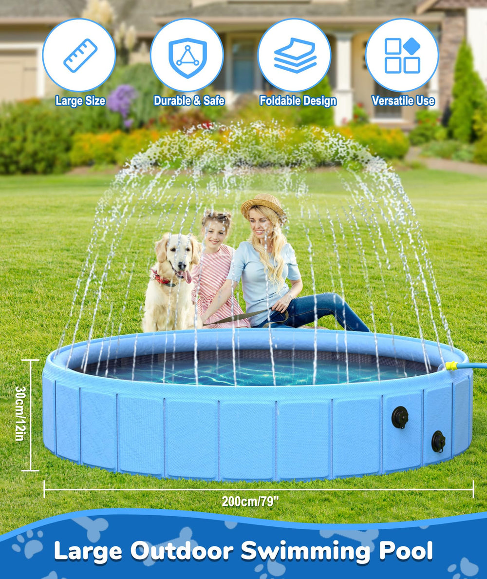 Diseño 2 en 1 de la piscina EPN para mascotas y niños, uso versátil