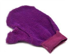 Epona Ulta-Mitt, uso mojado para baño rápido y limpieza eficaz.