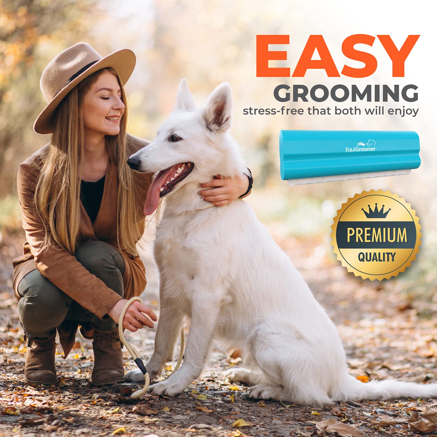 Limpieza rápida del cepillo EasyGroomer EquiGroomer.