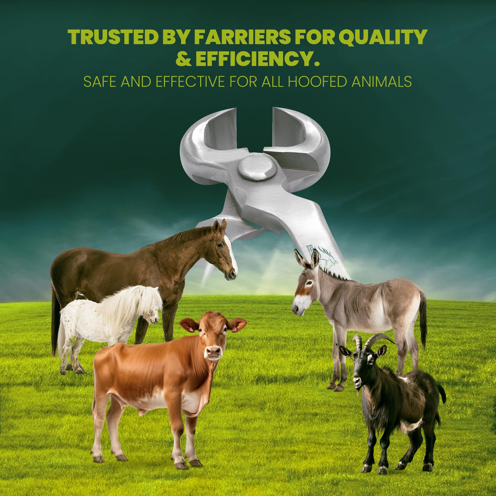 Equine Care cuchillas cromovanadio afiladas para cortes limpios y precisos.