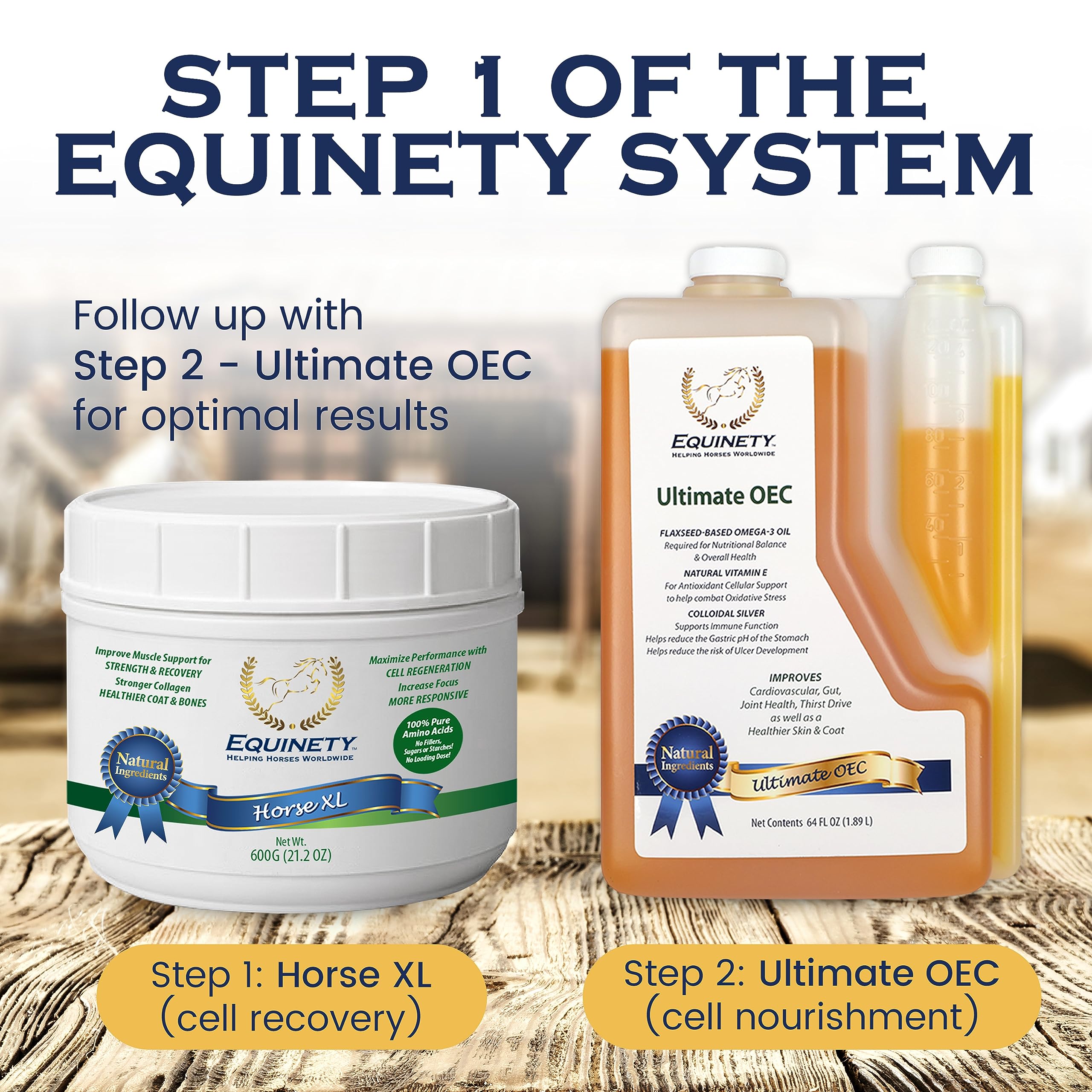 Equinety Horse XL, 100 días de suministro para uso regular.