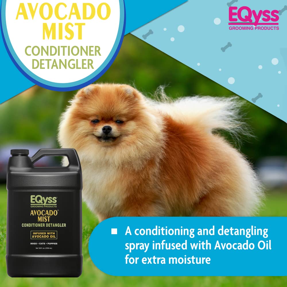 Eqyss Avocado Mist: brillo natural para un pelaje saludable y sedoso.